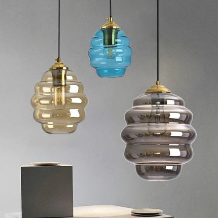 Suspension moderne en verre teinté pour intérieur — LZ4X9P