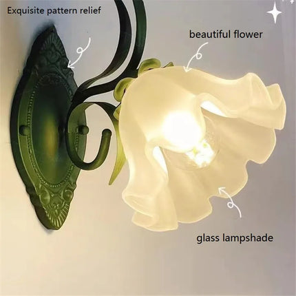 Applique murale vintage à motif floral campagne française — LZ4X9T1