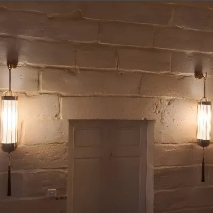 applique murale de luxe en lin pour éclairage intérieur élégant