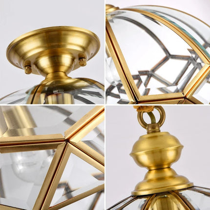 Plafonnier cuivre style américain moderne pour intérieur simple et créatif — LZ4X9T2