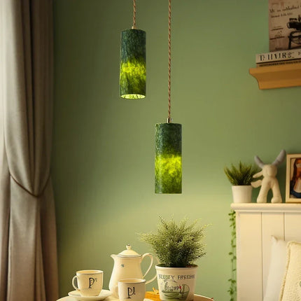 Lustre en jade naturel au style médiéval rétro pour intérieur — LZ4X9P2Q