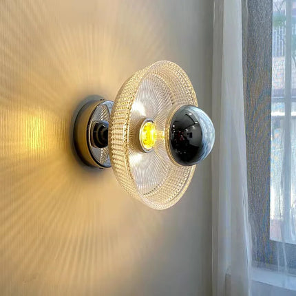 Applique murale en verre rétro romantique avec éclairage LED — LZ4FJ9