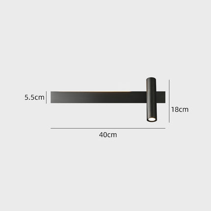 Applique murale LED minimaliste avec spot Irvinne — LZ4X9Q