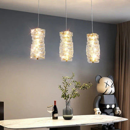 Suspension nordique en acier inoxydable avec cristal décoratif — LZ4X9P