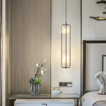 Lustre art déco en verre et métal pour hôtel — LZ4X9P2