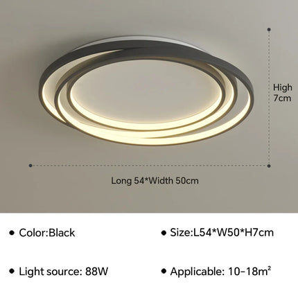 Lustre LED ultra mince pour décoration intérieure moderne — LZ4X7P