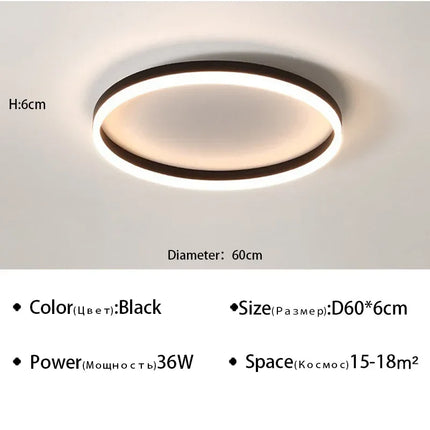 Plafonnier LED moderne pour décoration intérieure lumineuse — LZ4X9P2