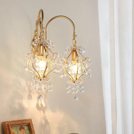 Applique murale rétro nordique en cristal pour décoration intérieure — LZ4X9Q2