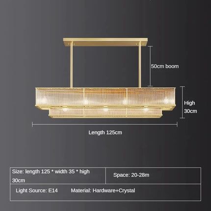 Lustre circulaire rétro en cristal pour décoration intérieure — LZ4X9M