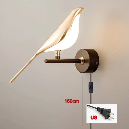 Applique murale LED au design nordique en forme de pie — LZ4X9T2