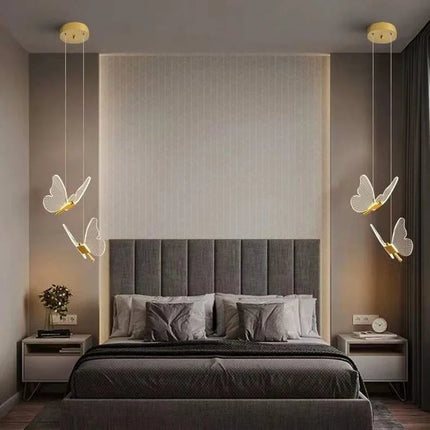 Lustre suspension papillon en acrylique pour décoration maison — LZ4X7P