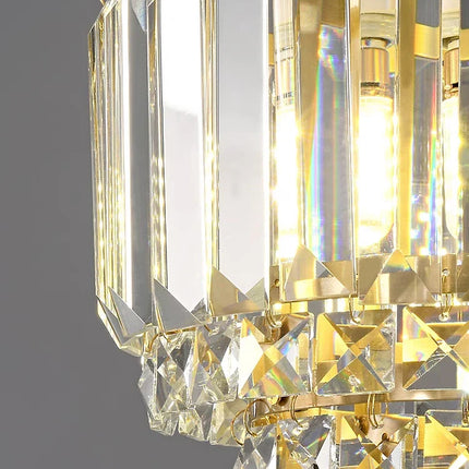 Lustre en cristal et cuivre au design moderne pour décoration — LZ4J9X