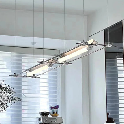 Lustre industriel LED extra long pour bar, studio et bureau — LZ4X9T