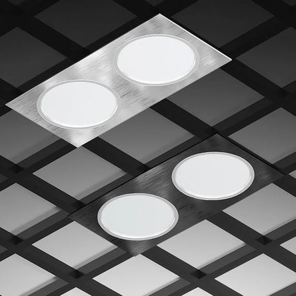Plafonnier LED encastré anti-éblouissement à une, deux ou trois têtes — LZ4P9X