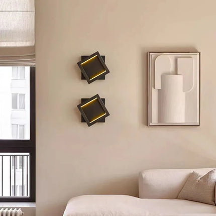Applique murale carrée en laiton modulable pour décoration intérieure — LZ4X9T2