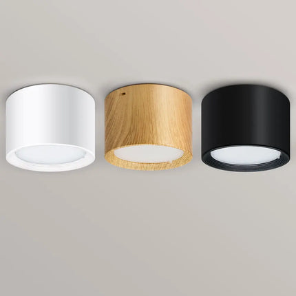 Plafonnier LED mini dimmable effet grain de bois pour salon et chambre 220V 110V — LZ4X7Q