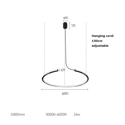 Lustre LED à intensité variable tendance 2024 — LZ7XQ2