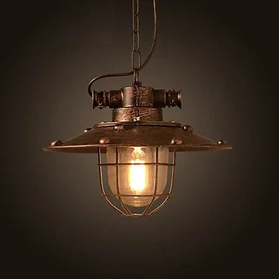 Suspension vintage style industriel avec ampoule LED E27 pour cuisine et bar — LZ4X9P2