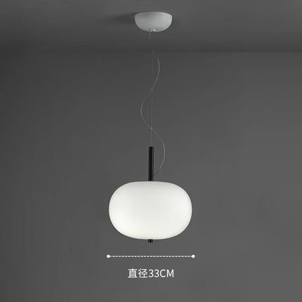 Lustre suspension LED en verre style nordique pour décoration — LZ4X9P