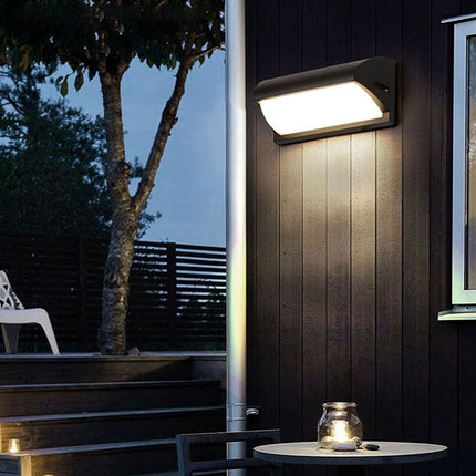 Applique murale LED extérieure en métal noir Hallen — LZ4X9QJ