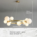 15 Balls-White / Warm light