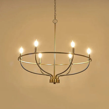 Lustre suspension multi-têtes style industriel et loft en fer — LZ4X9M