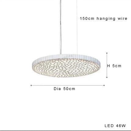 Plafonnier LED design nid d'abeille minimaliste et élégant — LZ4G7X2