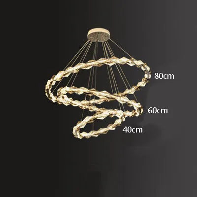 Lustre suspension en cristal pour ambiance élégante et minimaliste — LZ4Q7M2