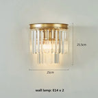 Lampe en or / Cristal d'ambre
