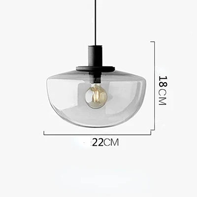Suspension minimaliste en verre pour étude et chevet — LZ4X9T
