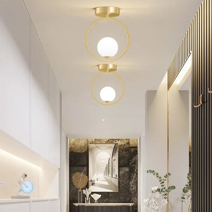 Plafonnier LED en verre pour décoration intérieure moderne — LZ4X9P