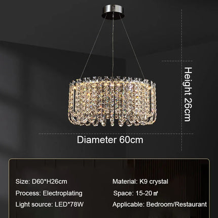 Lustre en cristal pour intérieur élégant et raffiné — LZ4X9P2Q
