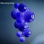 Corps de lampe bleu / Blanc froid / D80X120cm