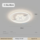 C Diamètre 40 cm / Lumière blanche / C.A. 220 V-240 V