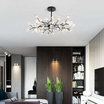 Suspension lustre vintage moderne branche Luciole — LZ4X9P2