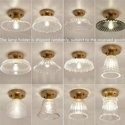 Plafonnier LED vintage en verre style nordique pour intérieur moderne — LZ4Q9T1