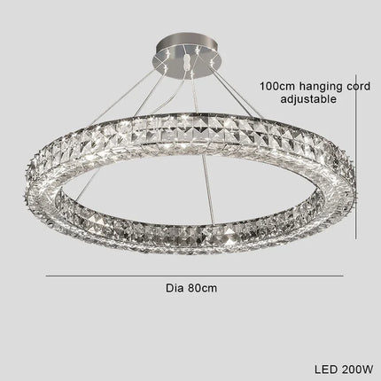 Lustre en cristal design simple et décoratif de luxe — LZ4X9T2
