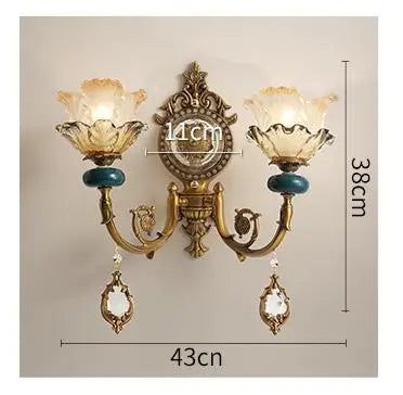 Lustre en céramique avec éclairage cristal pour intérieur — LZ4N7Q2