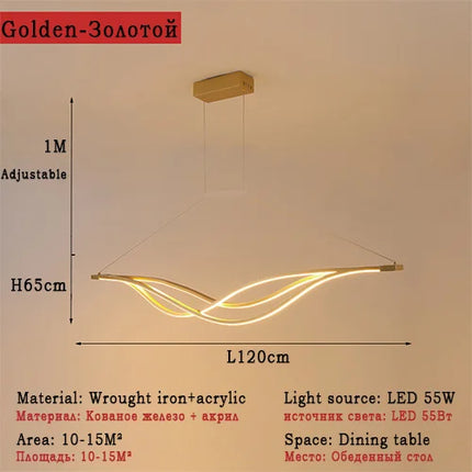 Lustre LED décoratif pour restaurants et espaces intérieurs — LZ4X9T