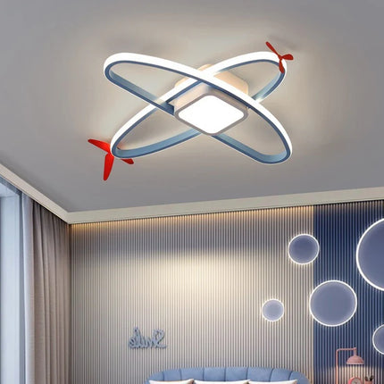 Plafonnier hélicoptère pour chambre d’enfant moderne et chaleureuse — LZ4X9T