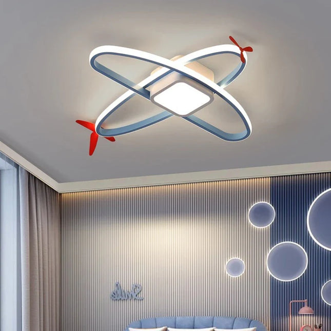 Plafonnier hélicoptère pour chambre d’enfant moderne et chaleureuse — LZ4X9T