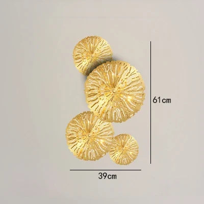 Applique murale LED dorée au design moderne pour intérieur — LZ4XJ7