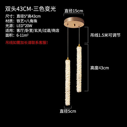 Lampe de chevet en cristal au design moderne pour intérieur — LZ4X9P2