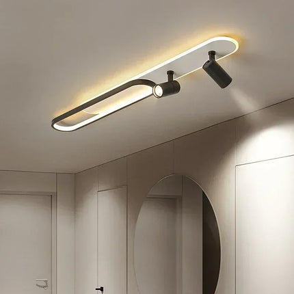 Plafonnier LED moderne avec spot orientable pour décoration intérieure — LZ4X9P
