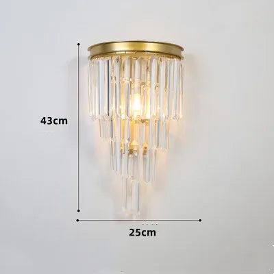 Applique murale en cristal pour éclairage moderne intérieur — LZ4X9T2