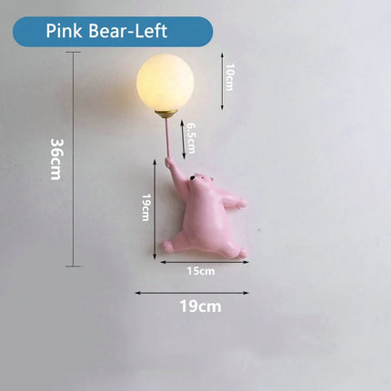 Applique murale 3D dessin animé pour décoration chevet fille — LZ4X9P2