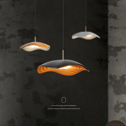 Lustre moderne minimaliste style wabi-sabi pour bar créatif — LZ4X9T2