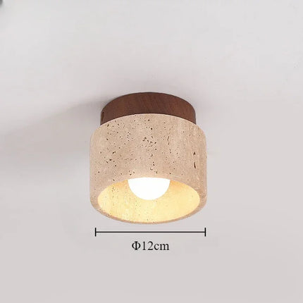 Plafonnier minimaliste en pierre pour ambiance apaisante — LZ4X9T2