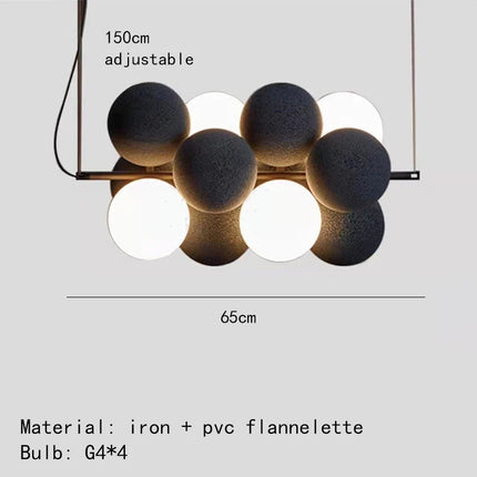 Suspension avec cordon réglable et boule en PVC — LZ4X9T