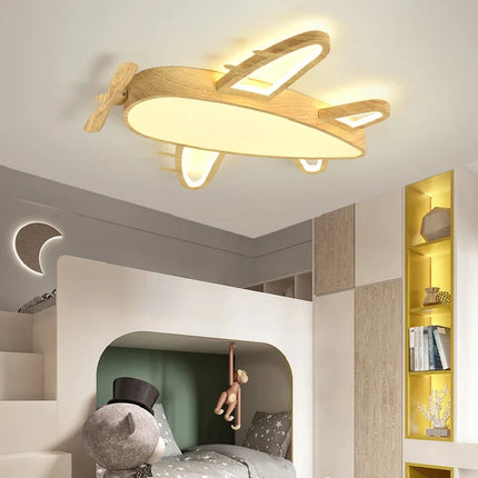 Plafonnier moderne en bois massif pour chambre d’enfant romantique — LZ4X9M
